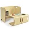 Birchwood Kids Table with Chairs Multi Functional Furniture Natural